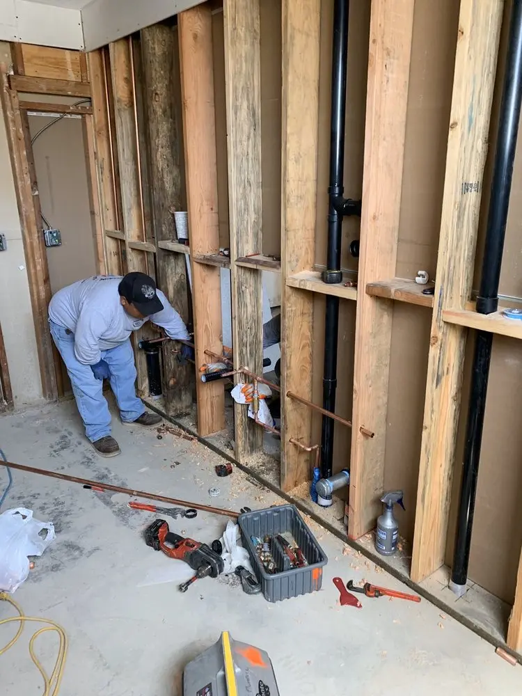Commercial rough-in plumbing for Gas Line Repair in South Portland